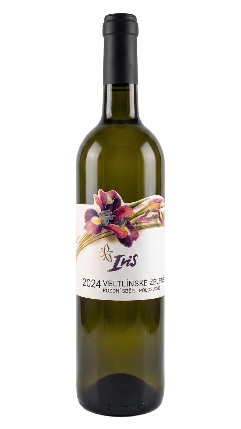 Víno Iris - Veltlínské zelené 2024 pozdní sběr polosuché