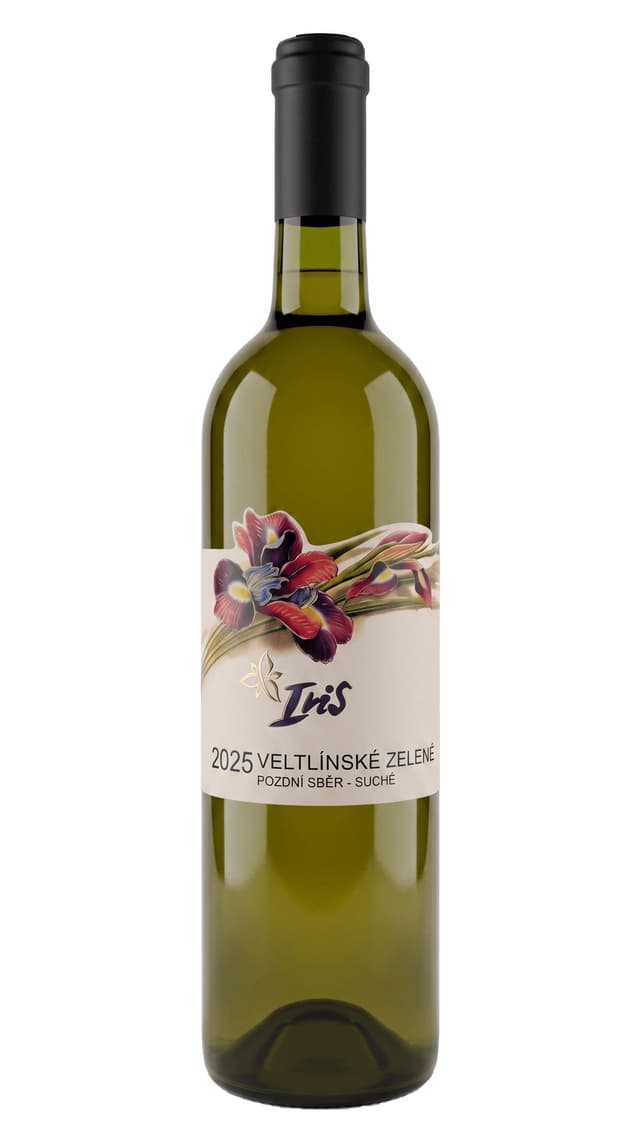 Víno Iris - Veltlínské zelené 2025 pozdní sběr polosuché